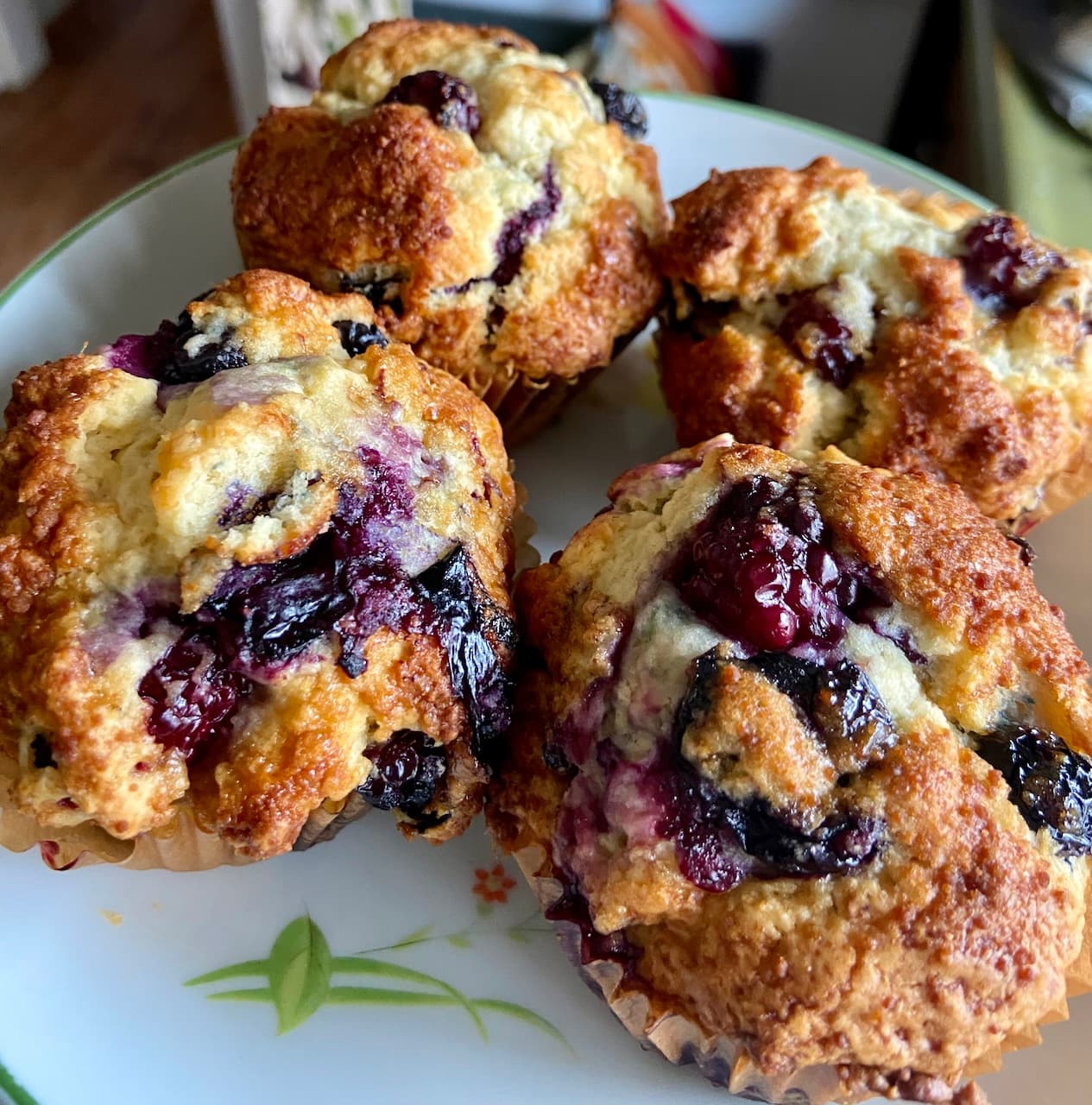Low-Carb Blueberry Muffins